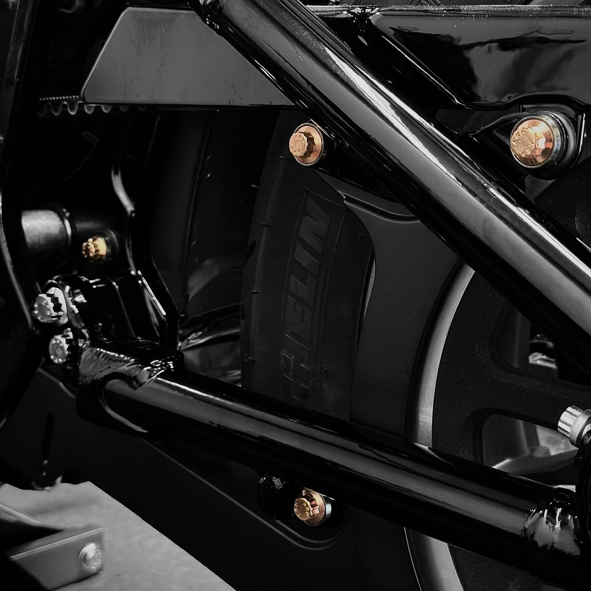 M8 Softail Belt Guard ARP Kit