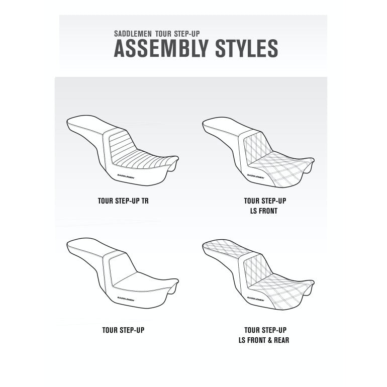 2006-2017 FXD, FXDWG, FLD Dyna Tour Step Up™ Front & Rear LS Seats