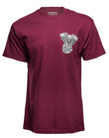 UNKNOWN INDUSTRIES T Shirt "MOTOR MAROON"