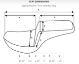 2008-2024 FLHR, FLHT, FLHX, FLTR SDC Pro Series Performance Gripper Seats with Driver Lumbar Rest