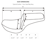 2008-2024 FLHR, FLHT, FLHX, FLTR SDC Pro Series Performance Gripper Seat