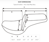 2018-later Low Rider FXLR/FLXRS/FLXRST, Sport Glide FLSB Pro Series SDC Performance Gripper Seat with Rider Lumbar Rest