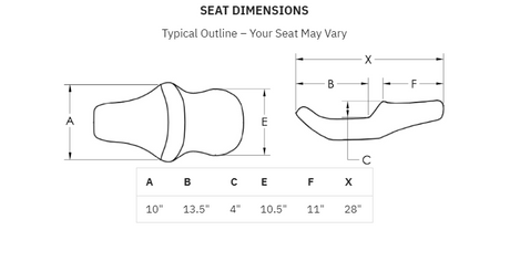 2004-2021 Sportster Explorer™ LS Seat (for 2.1 and 3.3 Gallon Tank Vehicles)