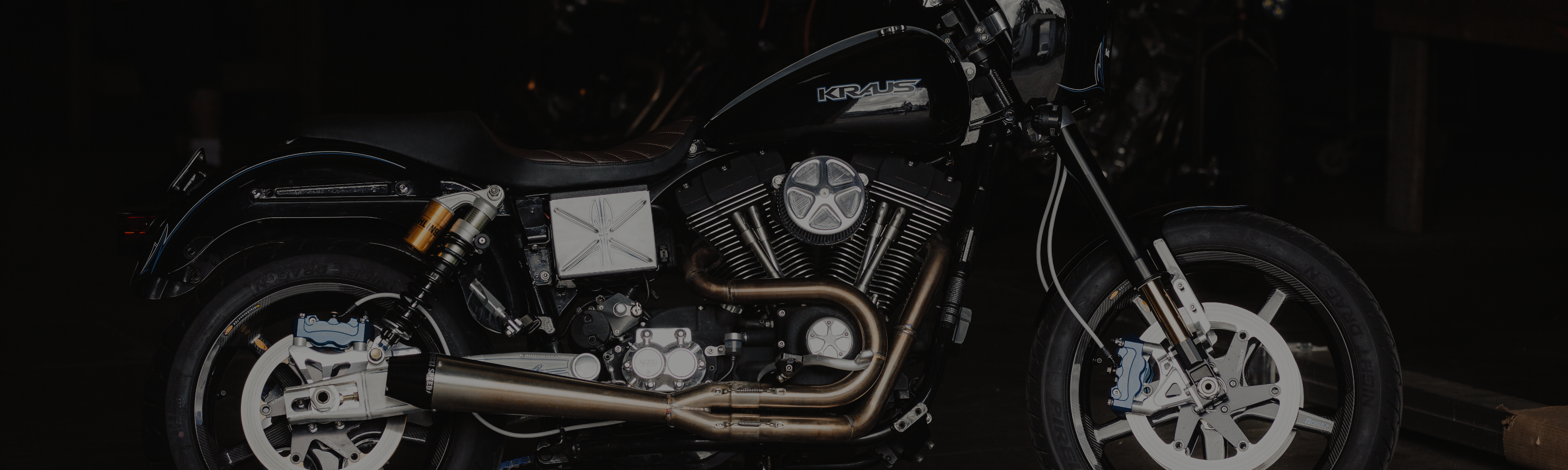 正規品／クラウス その他ハーレー Dyna Rear Radial Caliper Mount/Pol/00-05 3/4Axle Kraus バイク