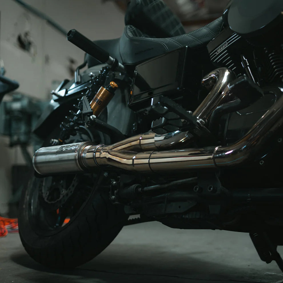 ダイナ Dyna FAB28 ファブ28 フルエキ マフラー ハーレー カスタム ダイナ ハイアウトプット用 FAB28エキゾースト|ハーレー