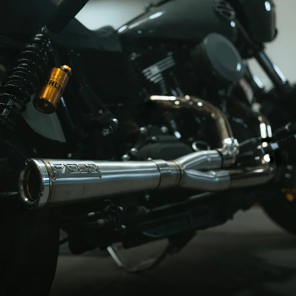 ダイナ Dyna FAB28 ファブ28 フルエキ マフラー　ハーレー　カスタム FAB28 Exhaust for Dyna | Harley Davidson Custom Parts | NINE