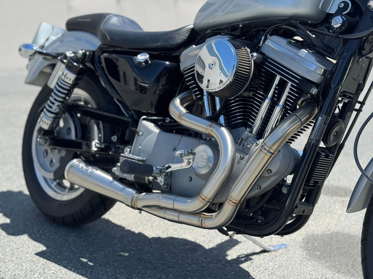 ダイナ Dyna FAB28 ファブ28 フルエキ マフラー　ハーレー　カスタム ダイナ ハイアウトプット用 FAB28エキゾースト｜ハーレー