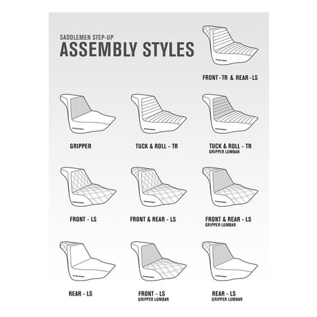 2004-2021 XL Sportster Step Up™ Front &amp; Rear LS Seats (4.5G Tank)