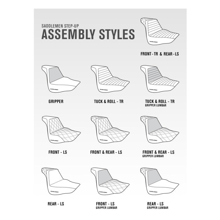 2006-2017 FXD, FXDWG, FLD Dyna Step-Up™ Front &amp; Rear LS Seats