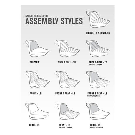 2006-2017 FXD, FXDWG, FLD Dyna Step-Up™ Front &amp; Rear LS Seats