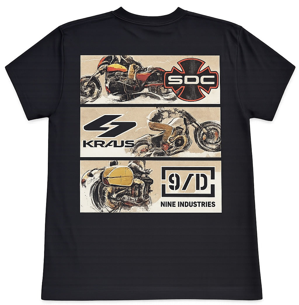 NINE INDUSTRIES SDC KRAUS NINE Triple Name T-Shirt